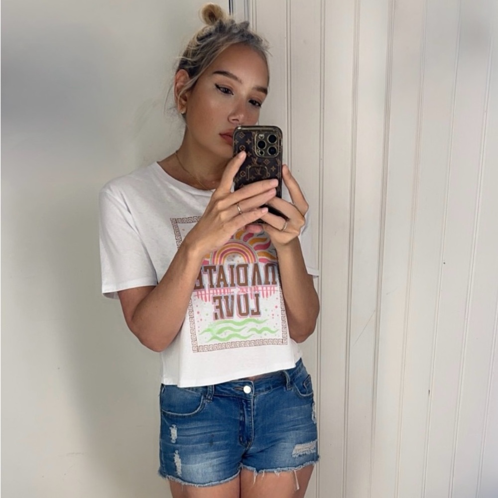 White Graphic Tee